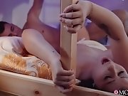Busty mom Anissa Jolie fucks on the bunk bed