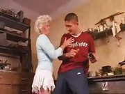 Nice Blonde Granny Anal Fucking