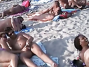 Съёмки с пляжа нудистов