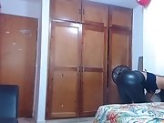 Charming amateur babe shakes her big booty online video