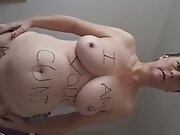 Slut wife making her commitment to be a slave
