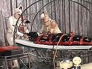 Latex Goddess Immobilises Her Subjects