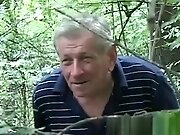 Big Titted Blonde Fucks Old Man IN The Park