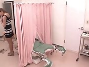 Beautiful japanese gyno exam