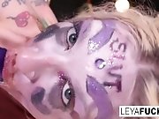 'Leya takes her aggressions out on pussy'