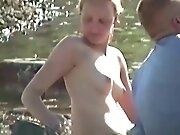 Girls Topless at the Beach