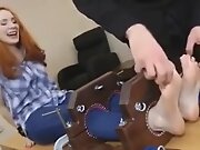 Redhead Stocked and Tickled!