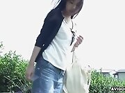 Japanese Brunette Lets A Stranger Fingerfuck Her Hairy...
