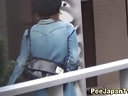 Japanese girls urinating caught on tape
