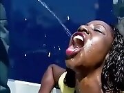 Piss on a bbw granny