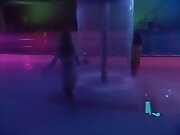 wetlook shower blonde brunette