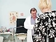 Chubby blond Step mom hairy pussy doctor exam