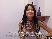 Czech girl flashes her big tits and nailed for alot of cash