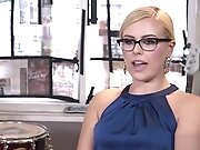sexy blonde on an unwanted visit