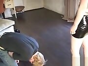Inferior Man Gets Fastened And Smothered Bi Domina's...