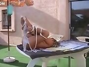 I am Pierced BDSM Slave with heavy pussy ring piercings