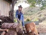 Mature MILF Brandi Love outdoor blowjob and hot fucking