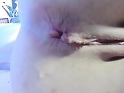 Close-up Anal Handjob With Toys Enema And Wet Pussy