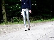 My Silver Zipp-Leggings