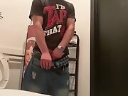4 LOCATION PUBLIC BATHROOM MASTURBATION (Piss and cum) 1080p