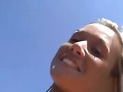 Sandra was naughty in the pool