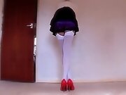 Satin French Knicker Self Spank