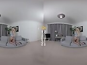 Blue Dress - Hot Blonde Amateur Striptease - SexLikeReal