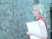 German granny gives golden shower