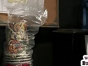 Ebony femslave punished by dominant MILF in lesbo threeway