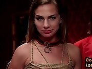 BDSM obedient babes enjoy IR anal orgy after casting