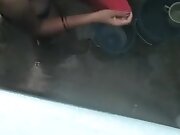 basanti bhabi bathing cloths removing