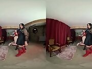 Mia and Aveena - Double Spanking - PeepingThom