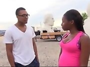 Pregnant ebony teen 18+ gets her pussy rocked
