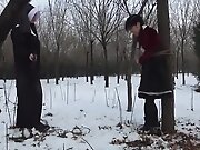 Chinese Slave Girls In The Snow