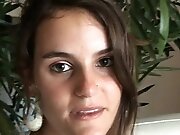 The sex casting of a hot brunette French teen 18+