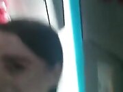 Hot girl deepthroat 7 1/2 inch and swallows in car