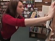 Redheaded Bookworm Gets Humiliated And Fucked In A...