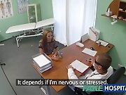 Spying on sexy youthful honey having specific treatment...