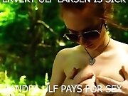 college girl Ginger Autumn pee over Ulf Larsen photos