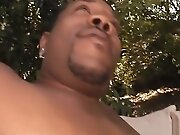Huge Black Meat barely fits in Her Holes