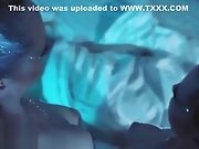 Aliens taste human pussy