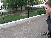 LAW4k. Petite girl gets fucked hard by guards in...