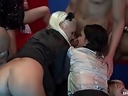 Group Fucking Orgy In The Czech Night Club