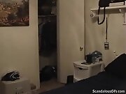 Slut caught as she sucks off bro in law