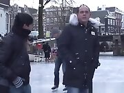 Cumcovered amsterdam beauty riding and sucking in...