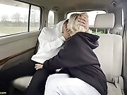 18yo Teen Gets Fucked In Car During Roadside Assistance