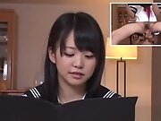 Nice Asian teen 18+ Kurumi Tachibana in school uniform...