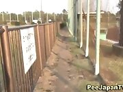 Asian babe caught ###ing outside