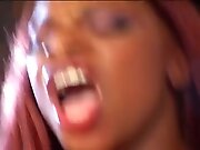 Kinky Black Girl Riding Black Pecker