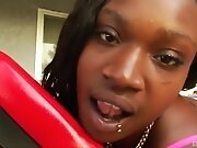 Black Slut Takes A Monster Black Cock In Her Ass
